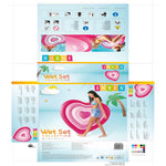 Luftmatratze Intex Herz 135 x 155 x 25 cm Rosa (6 Stück)