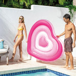 Luftmatratze Intex Herz 135 x 155 x 25 cm Rosa (6 Stück)