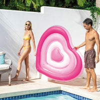 Luftmatratze Intex Herz 135 x 155 x 25 cm Rosa (6 Stück)