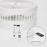 Faltbarer tragbarer Ventilator Aktive Aufladbar (4 Stück)