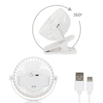 Wiederaufladbarer Schreibtischventilator Aktive (6 Stück)