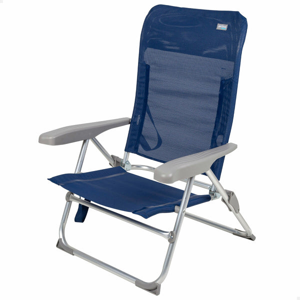 Strandstuhl Aktive Marineblau 47 x 89 x 56 cm (4 Stück)