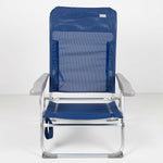 Strandstuhl Aktive Marineblau 47 x 89 x 56 cm (4 Stück)