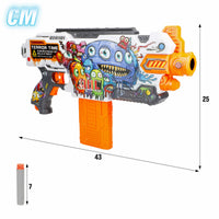 Dart-Pistole Colorbaby 43 x 25 x 6,5 cm 4 Stück