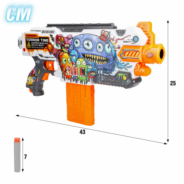 Dart-Pistole Colorbaby 43 x 25 x 6,5 cm 4 Stück
