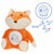 LED Plüschtier Projektionslampe Colorbaby Plüsch Kunststoff 25 x 27 x 13 cm (4 Stück)