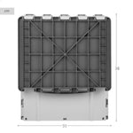 Mülltonne Aktive Polypropylen TPR 31 x 38 x 27 cm (6 Stück)