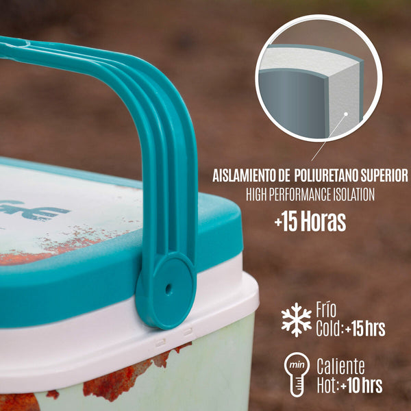 Robuste tragbare Kühlbox Aktive 24 L 37 x 35 x 27 cm Blau (2 Stück)