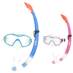 Taucherbrille mit Schnorchel AquaSport Blau Rosa (6 Stück)