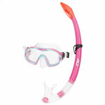 Taucherbrille mit Schnorchel AquaSport Blau Rosa (6 Stück)