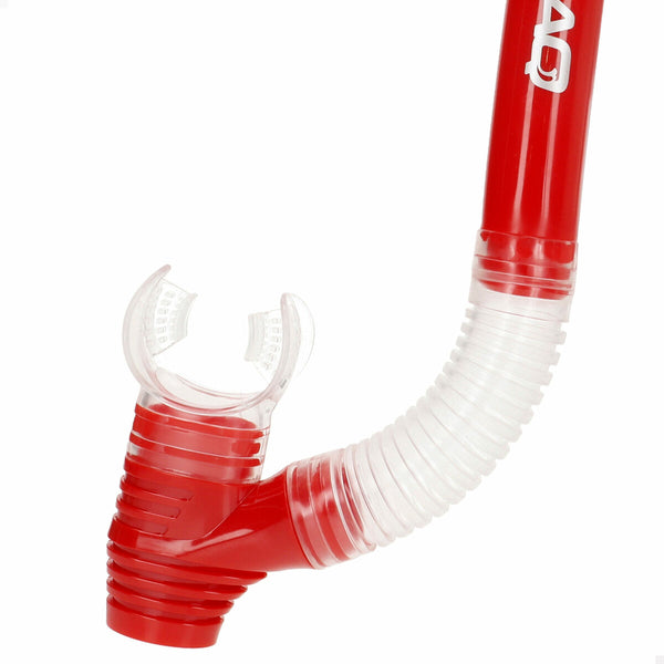 Taucherbrille mit Schnorchel AquaSport Rot Grau (6 Stück)