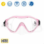 Taucherbrille mit Schnorchel AquaSport Blau Rosa (6 Stück)