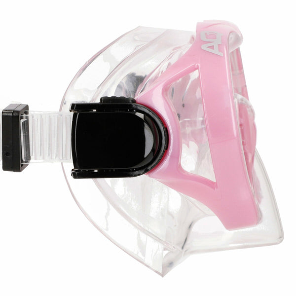 Taucherbrille mit Schnorchel AquaSport Blau Rosa (6 Stück)