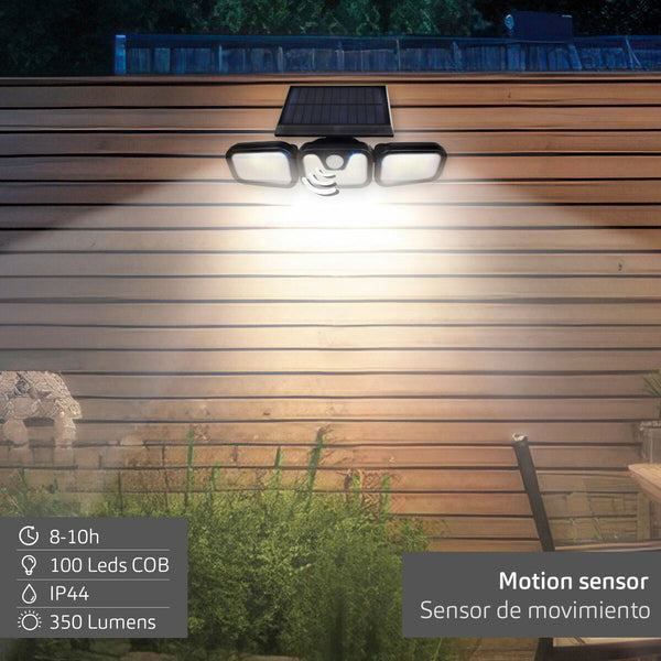 Solarscheinwerfer Aktive 28 x 9 x 12 cm (4 Stück)