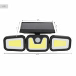 Solarscheinwerfer Aktive 28 x 9 x 12 cm (4 Stück)