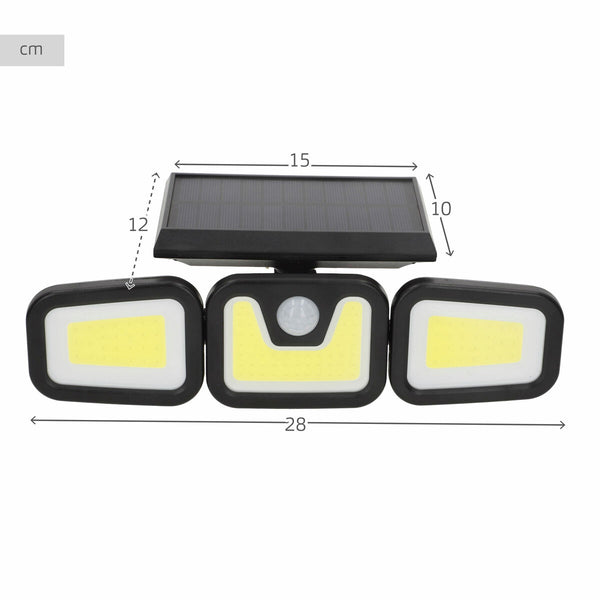 Solarscheinwerfer Aktive 28 x 9 x 12 cm (4 Stück)