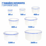 Stapelbares luftdichtes Küchenbehälterset Max Home 23 x 11 x 23 cm 6 Stück