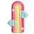 Luftmatratze Intex Regenbogen 183 x 132 cm Bunt (6 Stück)