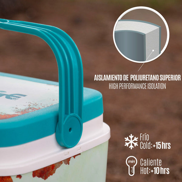 Robuste tragbare Kühlbox Aktive 5 L 28 x 19 x 21 cm Blau (6 Stück)