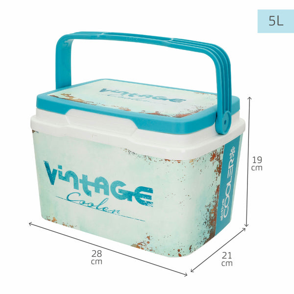 Robuste tragbare Kühlbox Aktive 5 L 28 x 19 x 21 cm Blau (6 Stück)