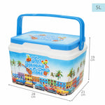 Robuste tragbare Kühlbox Aktive 5 L 28 x 19 x 21 cm Blau (6 Stück)