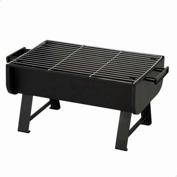 Grill Tragbarer Aktive Stahl 45 x 25 x 30 cm Schwarz (2 Stück)