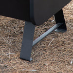 Grill Tragbarer Aktive Stahl 45 x 25 x 30 cm Schwarz (2 Stück)