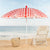 Sonnenschirm Aktive Rot 200 x 205 x 200 cm (6 Stück)