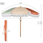 Sonnenschirm Aktive Ø 200 cm 200 x 185 x 200 cm (4 Stück)
