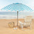 Sonnenschirm Aktive Blau Ø 220 cm 220 x 200 x 220 cm (6 Stück)