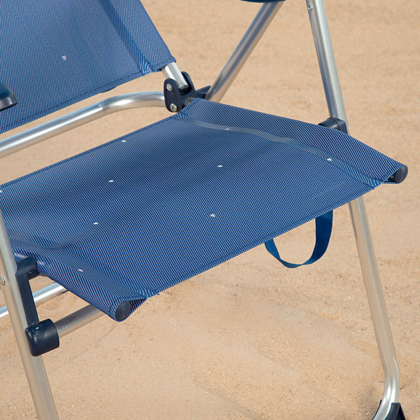 Strandstuhl Aktive 48 x 110 x 65 cm (2 Stück)