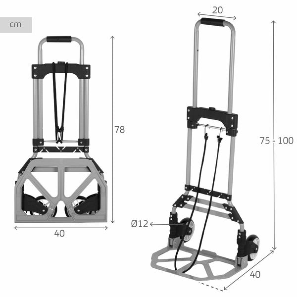 Mehrzweckwagen Aktive 40 x 100 x 40 cm (2 Stück)