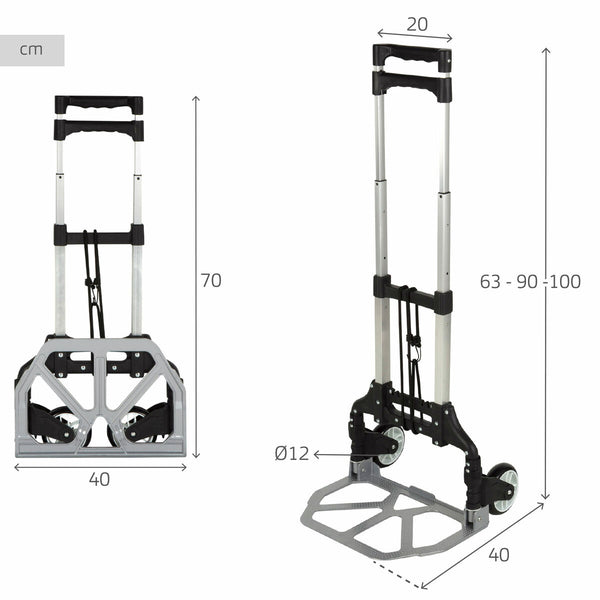 Mehrzweckwagen Aktive 40 x 100 x 40 cm (2 Stück)