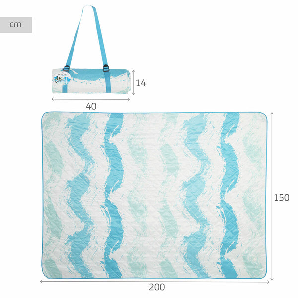 Strandbadetuch Aktive PEVA 200 x 1 x 150 cm (6 Stück)