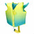 Schwimmweste AquaSport 30 x 30 x 10 cm Gelb (4 Stück)