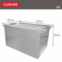 Aufbewahrungsbox Curver Grau Kunststoff 40 L 55 x 28 x 35 cm (5 Stück)