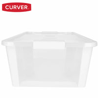 Aufbewahrungsbox mit Deckel Curver Weiß Kunststoff 26 L 55 x 19 x 35 cm (7 Stück)