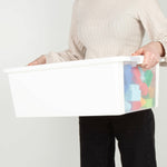 Aufbewahrungsbox mit Deckel Curver Weiß Kunststoff 26 L 55 x 19 x 35 cm (7 Stück)