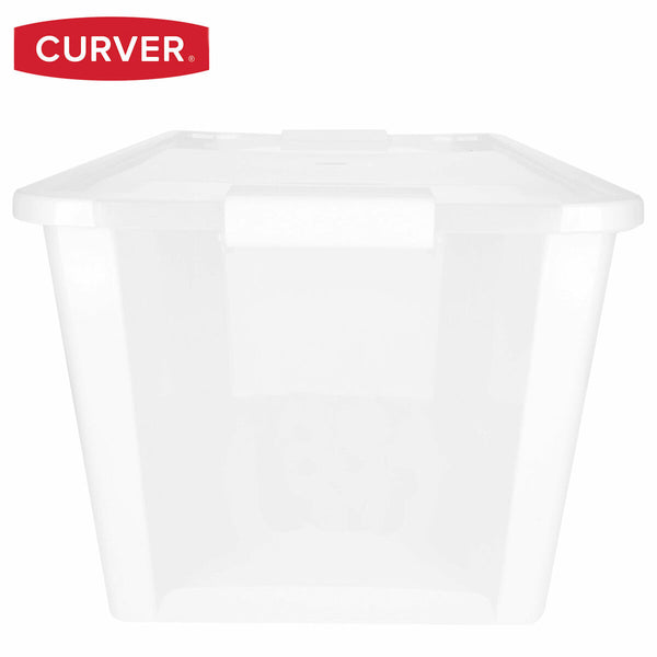 Aufbewahrungsbox mit Deckel Curver Weiß Kunststoff 40 L 55 x 28 x 35 cm (5 Stück)