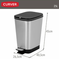 Mülltonne Curver Grau Kunststoff 25 L (4 Stück)