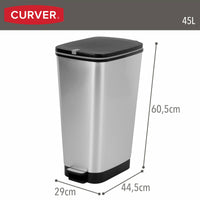 Mülltonne Curver Grau Kunststoff 45 L (3 Stück)