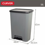 Mülltonne Curver Dunkelgrau Kunststoff 50 L (5 Stück)
