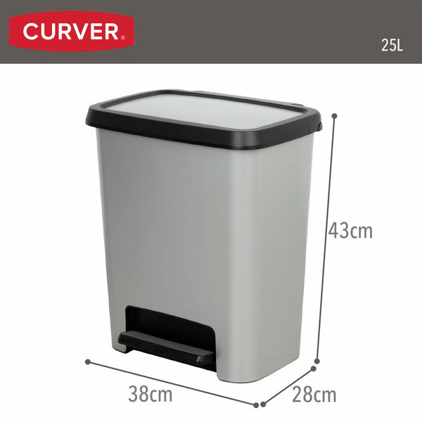 Mülltonne Curver Grau Kunststoff 25 L (5 Stück)
