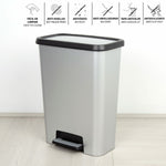 Mülltonne Curver Grau Kunststoff 50 L (5 Stück)