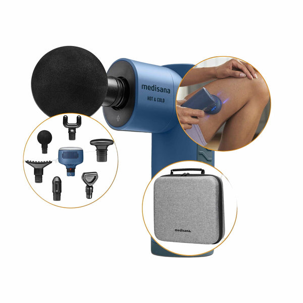 Muskel-Massagepistole mit Wärme und Kälte Medisana MG 600 Blau Schwarz