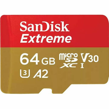 Mikro SD Speicherkarte mit Adapter SanDisk Extreme 64 GB