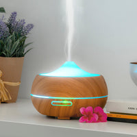 Luftbefeuchter Aroma Diffusor Multicolor-LED Wooden-Effect InnovaGoods