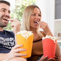 Popcorn-Bereiter, faltbar, Silikon InnovaGoods COLLAPSIBLE POPCORN BOWL Metall Silikon (Restauriert A)