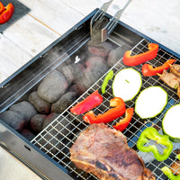 Klappbarer tragbarer Grill für die Verwendung mit Holzkohle BearBQ InnovaGoods