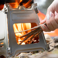 Zerlegbarer Campingkocher aus Stahl Flamet InnovaGoods